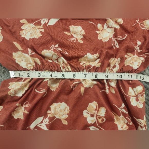 French Grey Floral Maxi Dress NWT size M - Picture 10 of 11